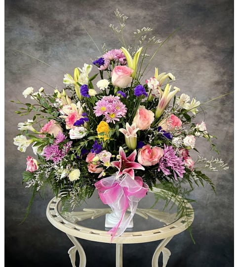 In Fond Remembrance. An arrangement by Say It With Flowers.
