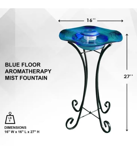 XBrand Floor Aromatherapy Mist Fountain/Aroma Diffuser (blue)