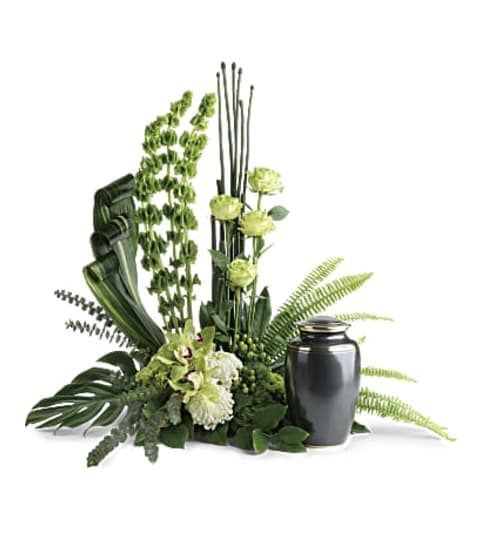 TRANQUIL PEACE TRIBUTE. An arrangement by J.D. Ballantine's Flowers and Gifts.