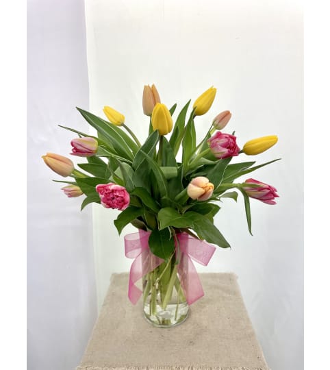 Springtime Sunshine. An arrangement by Commerce Flowers.