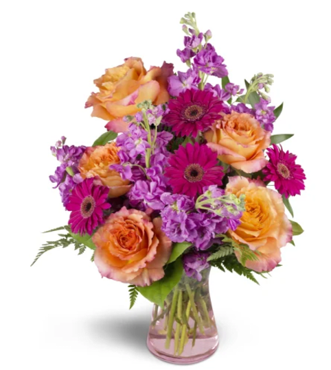 LOVE AND ROSES. An arrangement by J.D. Ballantine's Flowers and Gifts.