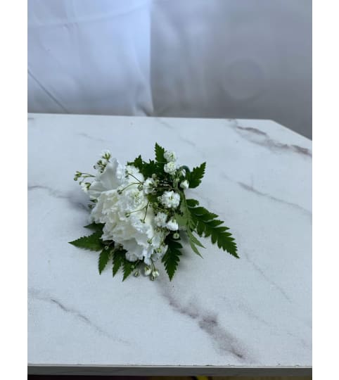 White Carnation Boutonniere