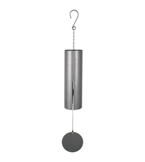 36" Cylinder Windchime - Pewter Fleck