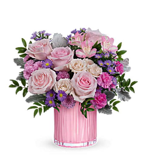 TF Rosy Pink Bouquet. An arrangement by Fine's Flowers.