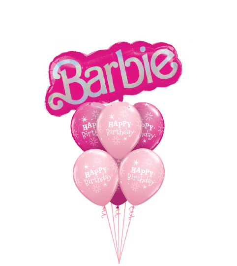 Barbie Birthday Awesome Balloon Bouquet