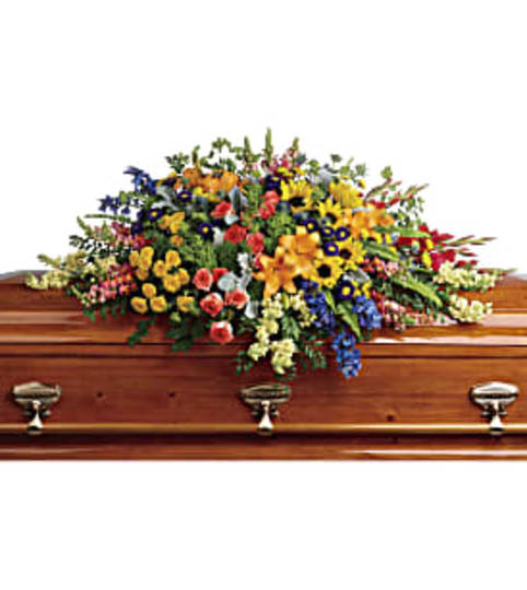 Colorful Reflections Casket Spray TF