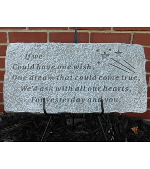 "One Wish" Memorial Plaque