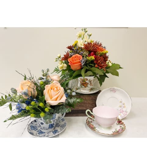 Tea Cup - Florist Choice. An arrangement by Osborne Florist.
