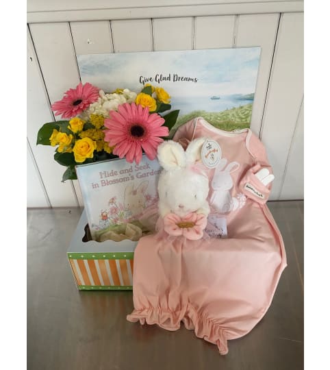 Bunnies By The Bay Flower Bundle- Pink