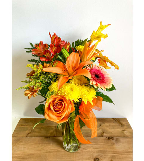 Splendor of Autumn. An arrangement by Mayfield Flowers.