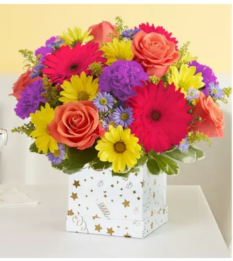 Elegant Jubilee™ Bouquet—Bright. An arrangement by Elegant Florist.