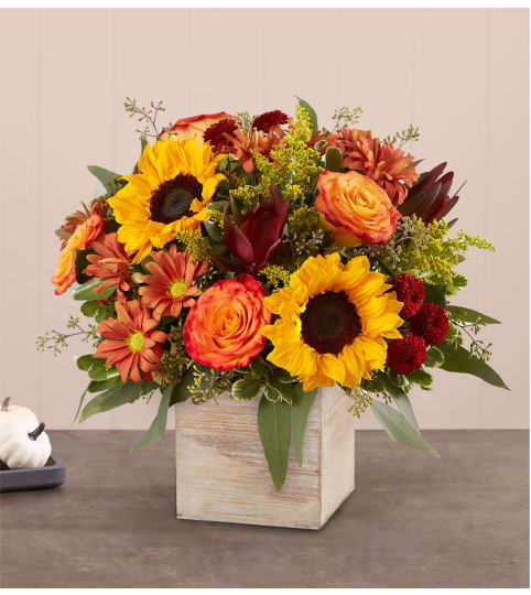Harvest Glow Arrangement Floral Arrangement
