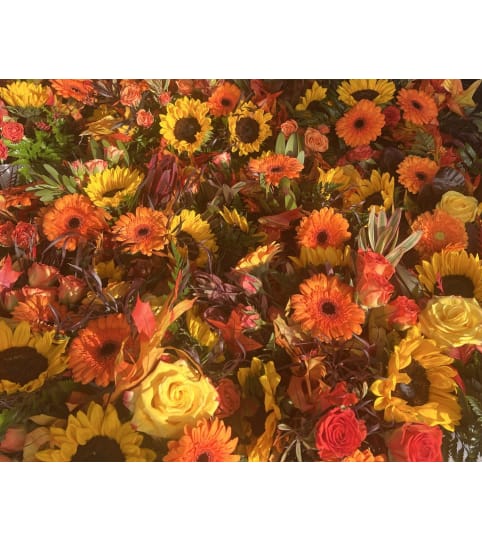 Fall Designers Choice Arrangement. An arrangement by Renton Flower Shop.