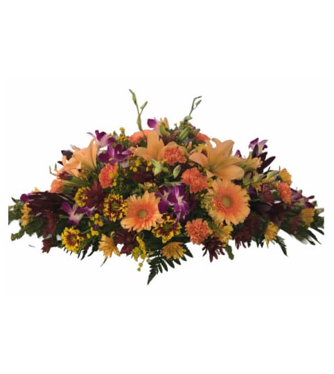 Give Thanks Autumn Centerpiece. An arrangement by Flowers by Peter.