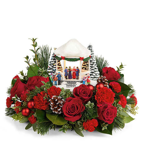 Teleflora Thomas Kinkade Sweet Sounds of Christmas