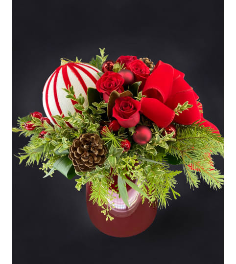Peppermint Party Floral Arrangement