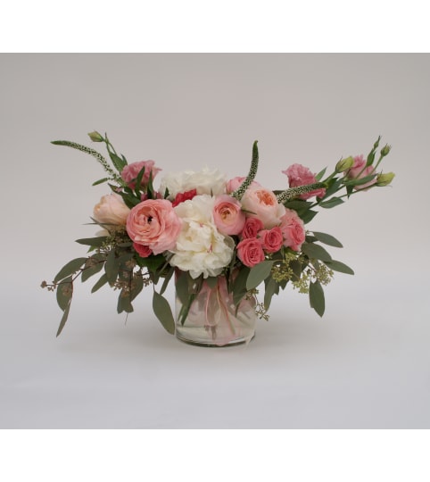 Barbie. An arrangement by Twigs Flower Company.