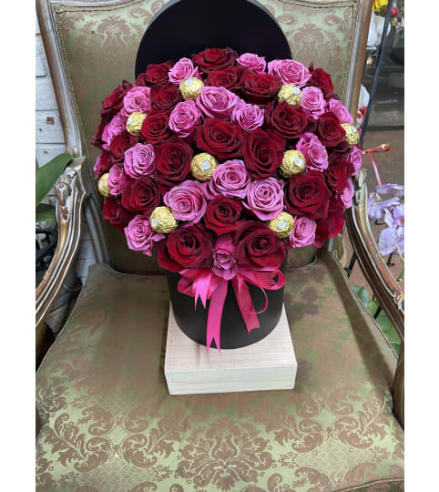 Pretty and Pink For Her. An arrangement by Rose Flowers.