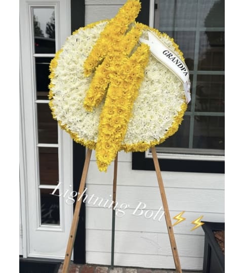 Lightning Bolt Spray. An arrangement by Rose Flowers.