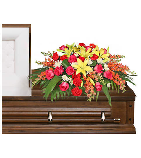 IN LOVING MEMORY Casket Peice