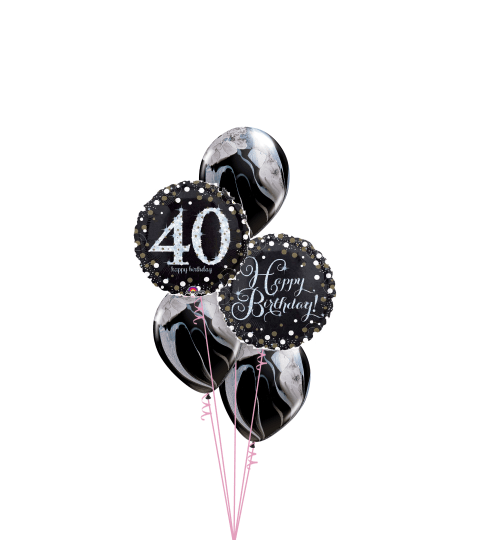 Sparkling 40 Classic Balloon Bouquet