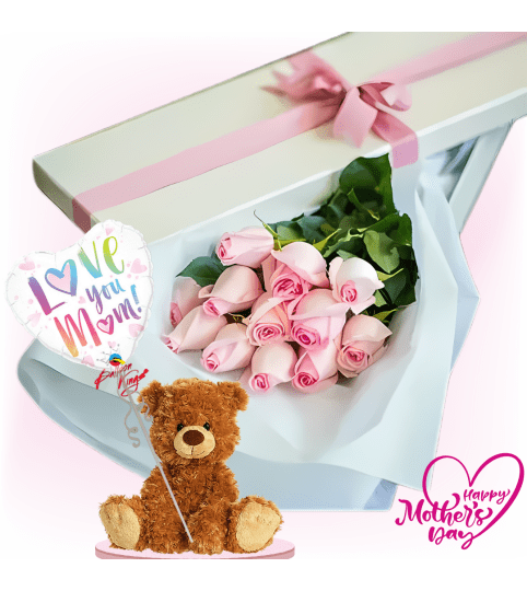 Pink Rose Elegance Box Combo