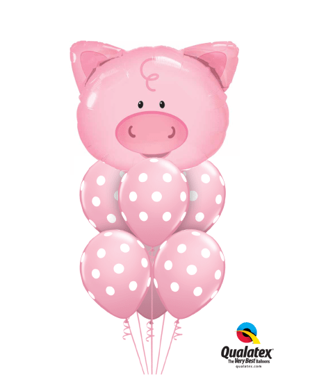 Playful Pig Awesome Balloon Bouquet