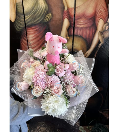 Piglet Pastel Bouquet. An arrangement by Rose Flowers.