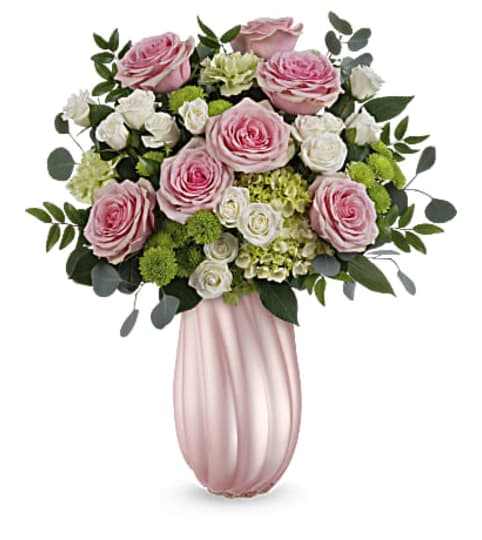 Sweetheart Twist Bouquet. An arrangement by L and J Blooms.