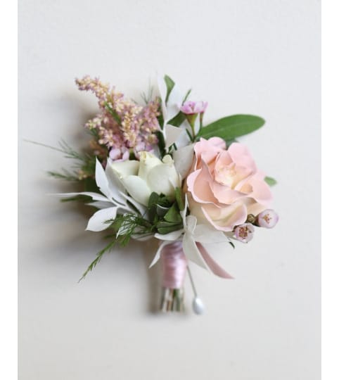 Blush Boutonniere