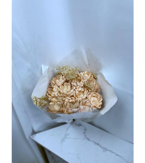 Sola Flowers Soft Peach Bouquet