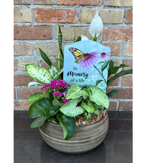 'By Design' "In Memory of a Life So Beautifully Lived" Planter