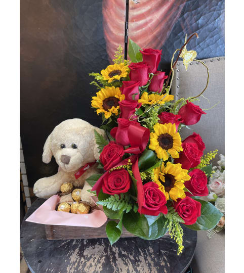 Teddy Bear Blossoms. An arrangement by Rose Flowers.