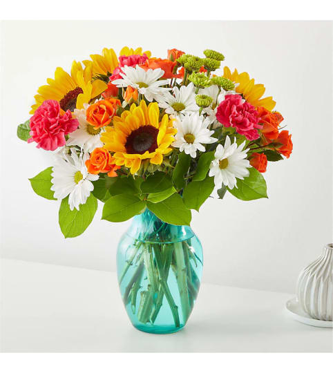Sun Salutation Bouquet. An arrangement by Twigs and Blooms Florist.