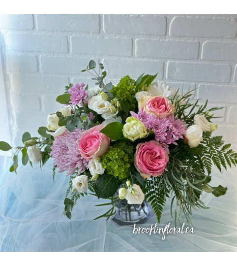 Timeless Joy. An arrangement by Brooklin Floral and Garden Shoppe Inc..