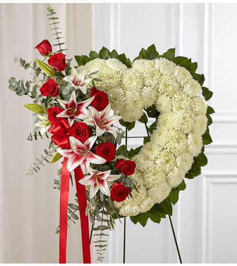 ALWAYS REMEMBER HEART TRIBUTE. An arrangement by Garden Florist.