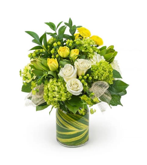 Beautiful Green. An arrangement by Flowers and Beyond.