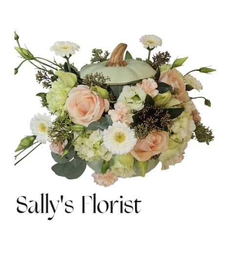 Sally's Pumpkin Elegance. An arrangement by Triple A Florist.