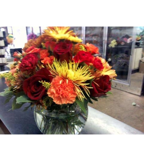 Autumn Radiance Blooms. An arrangement by Howard Beach Florist.