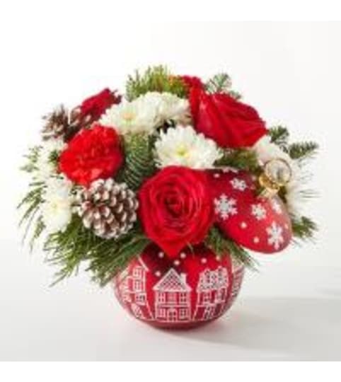 Christmas in the City. An arrangement by Fine's Flowers.