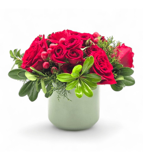 Crimson Love Bouquet. An arrangement by Appleblossoms.