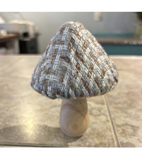 Mushroom decor. An arrangement by Loyalist Flowers.