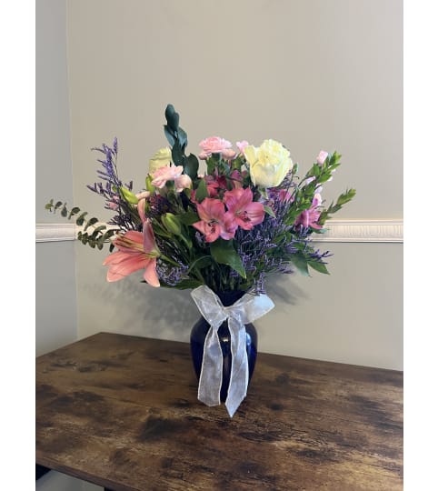 Blushing Harmony Bouquet. An arrangement by Kelly Ann's Floral.