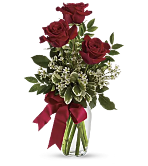 Thoughts of You Bouquet with Red Roses. An arrangement by Tallevast Florist.