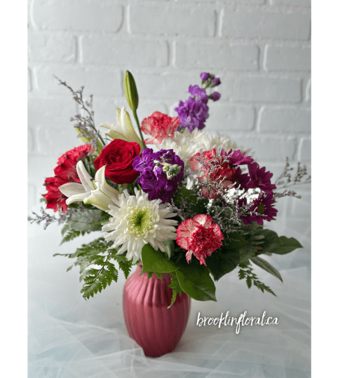 Dazzling Elegance. An arrangement by Brooklin Floral and Garden Shoppe Inc..