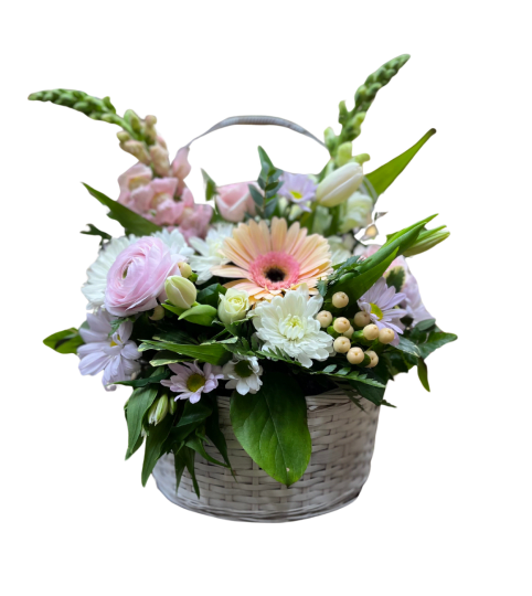 Blushing Garden Charm. An arrangement by Holden's Florists.