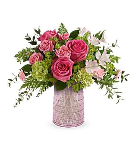 Teleflora's Sparkling new product spot. An arrangement by Nicol Florist.