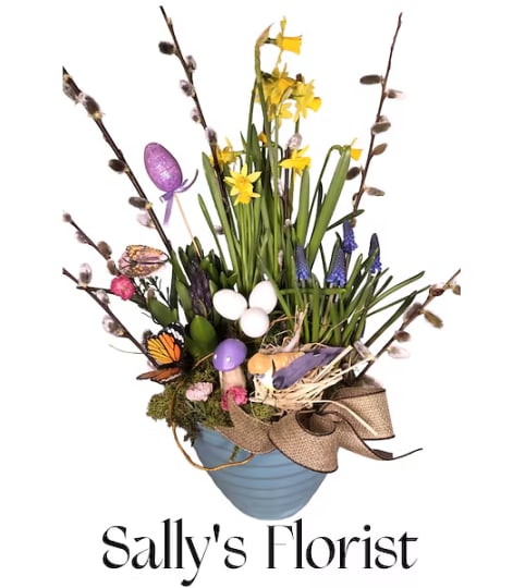 Sally’s Enchanted Easter Garden. An arrangement by Triple A Florist.