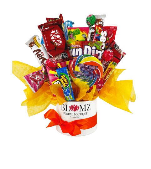 Sweet Treat Candy Box. An arrangement by Blumz Floral Boutique.