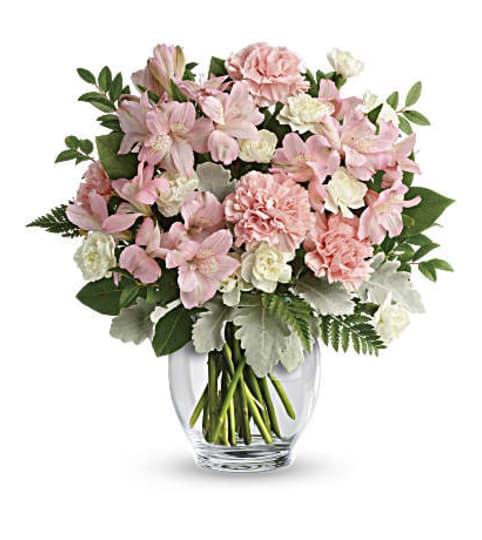 Teleflora's Whisper Soft Bouquet. An arrangement by Love Floral.